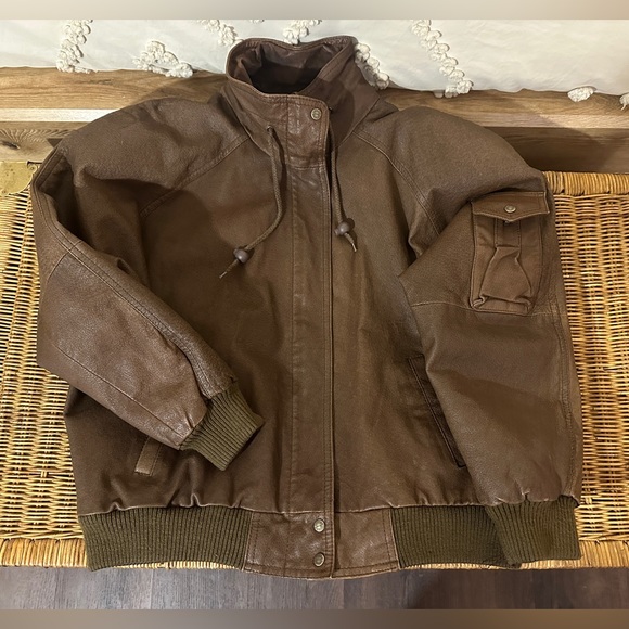 Copper Key | Jackets & Coats | Vintage Copper Key Mens Leather Bomber ...
